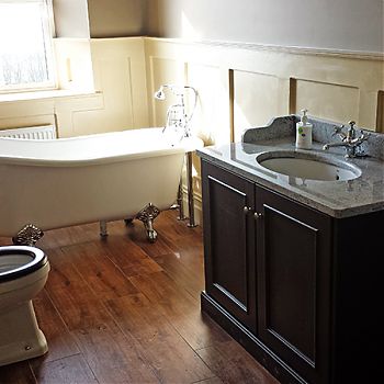 Custom bathroom basin unit by Hartigans